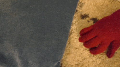 An animation of a glove