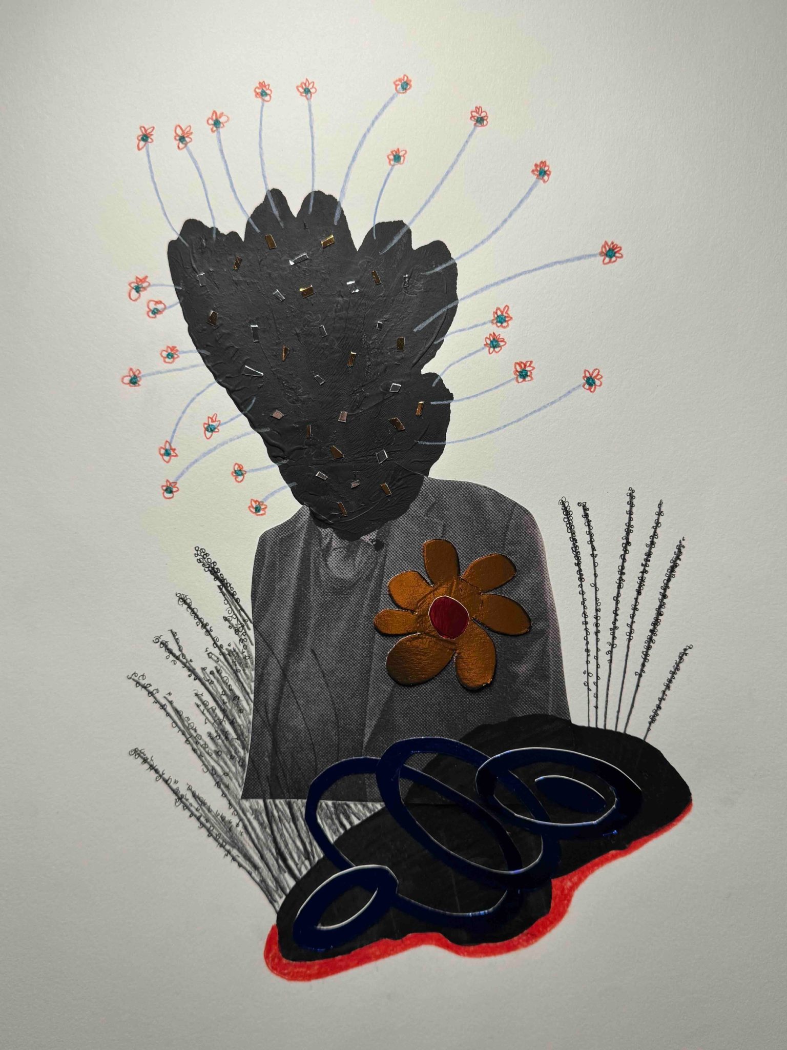 Paint Drawing and newspaper