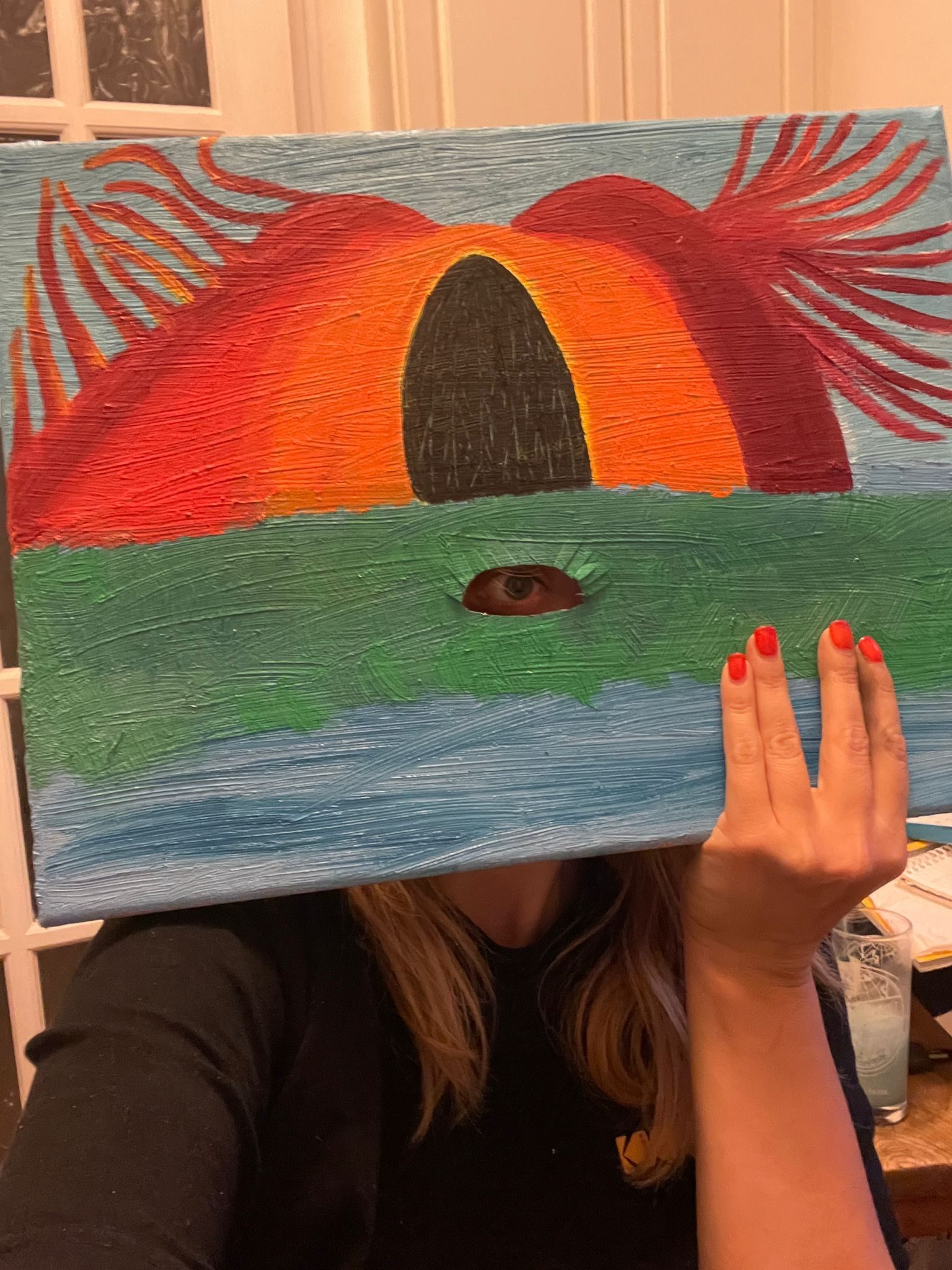 painting with an hole