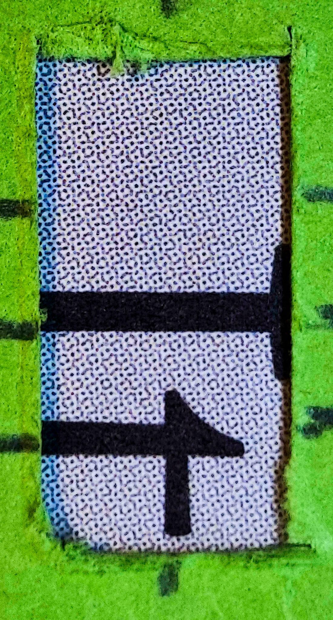 Watercolour on paper. A painA photograph of parts of the letters 