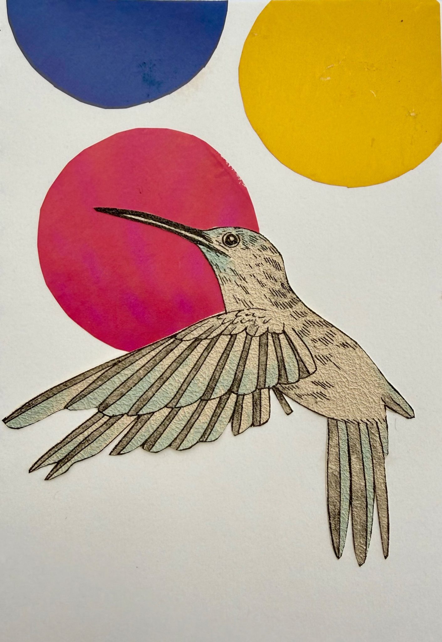 Collage of discarded materials