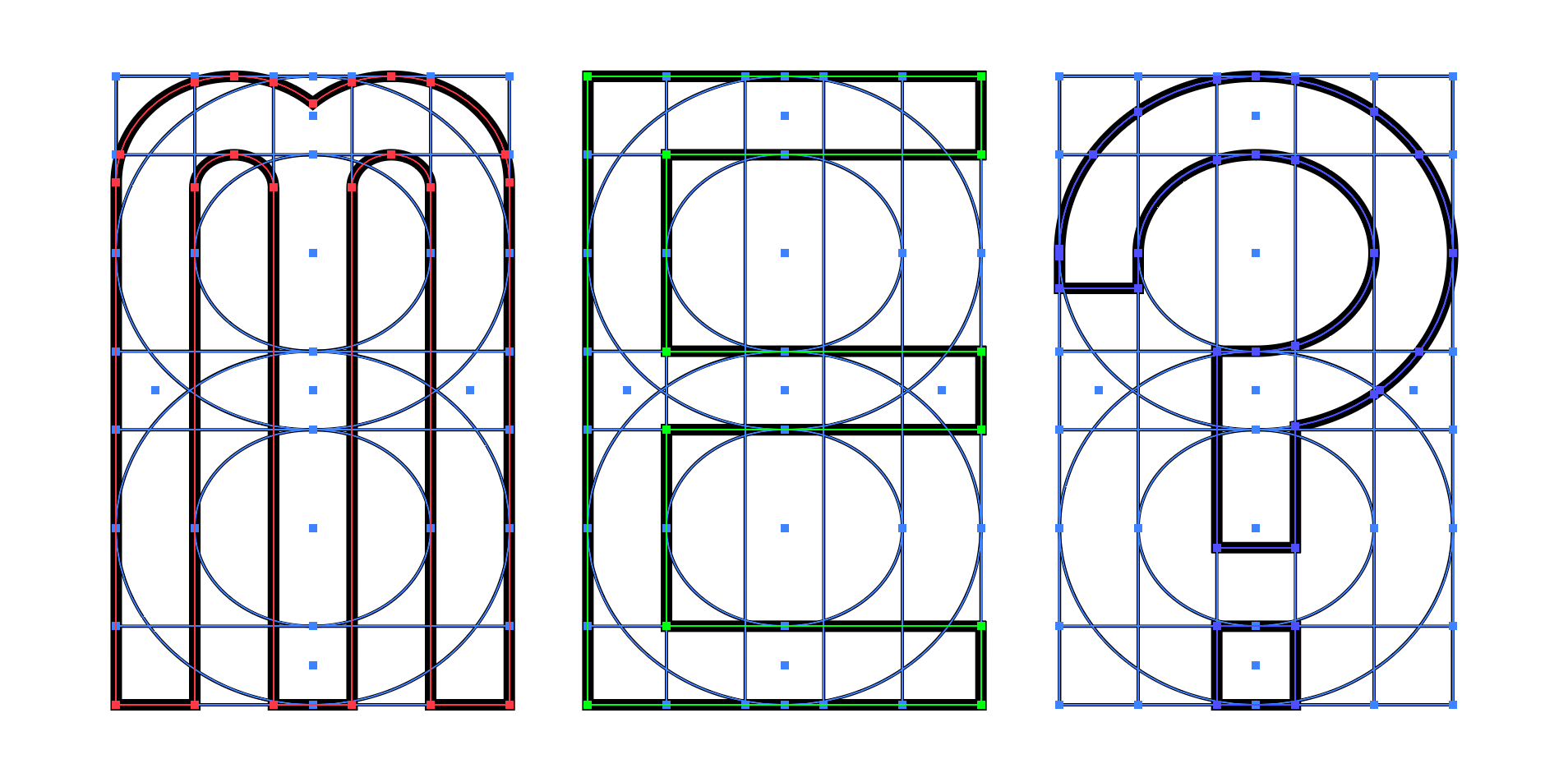 Screenshot of Adobe Illustrator, showing the word 