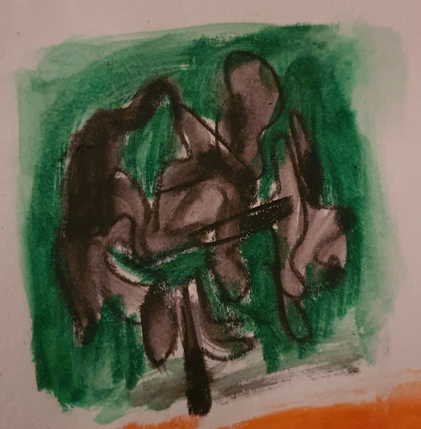 A water colour pencil drawing