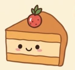 A picture of a happy cake what I ate