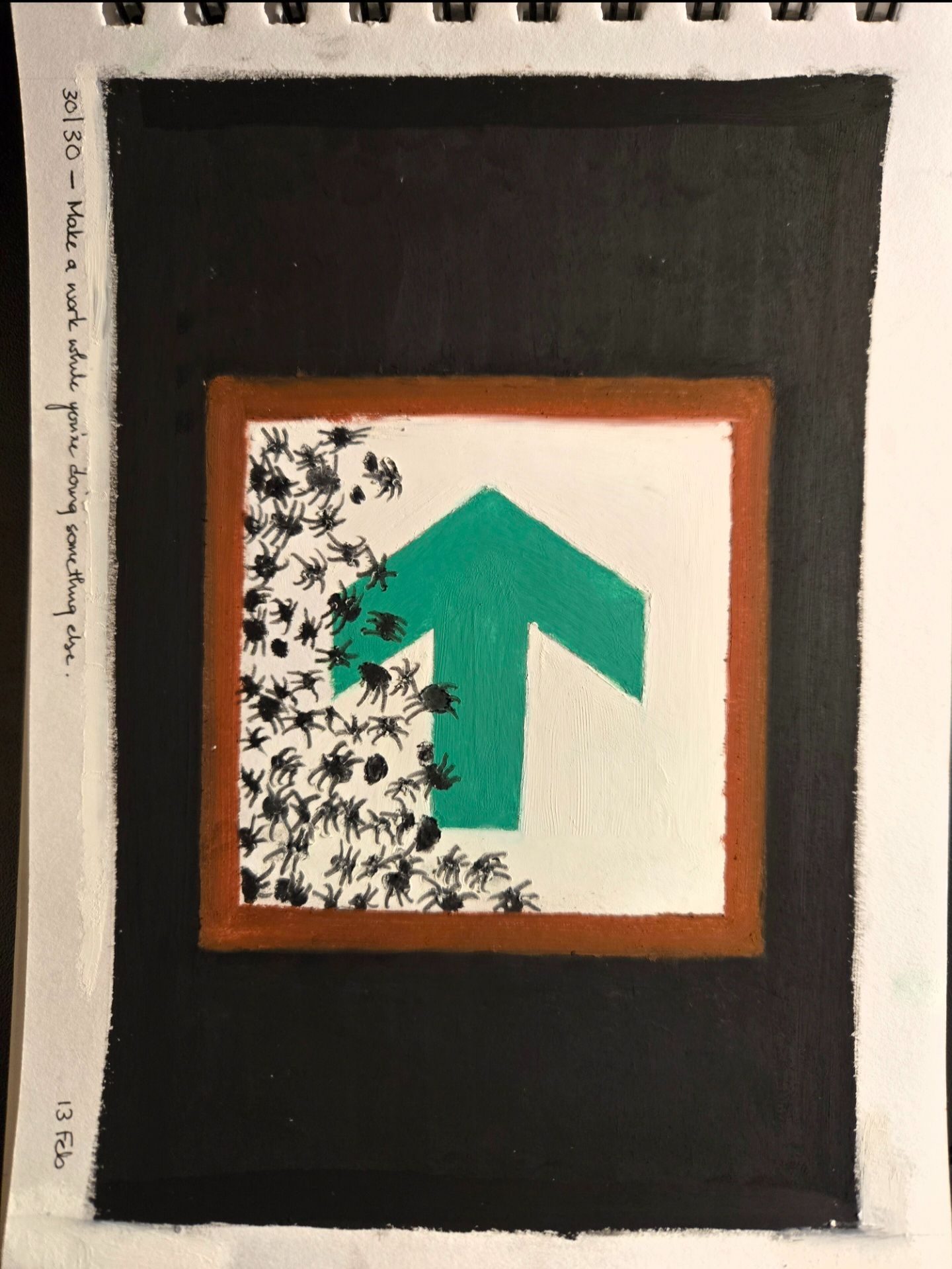 bugs inside an exit sign