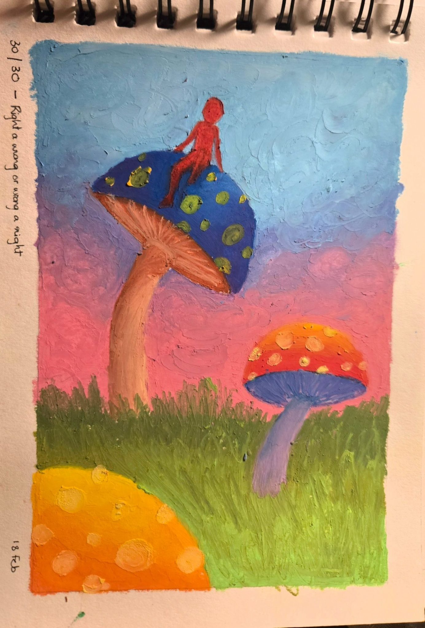 red man in mushroom world