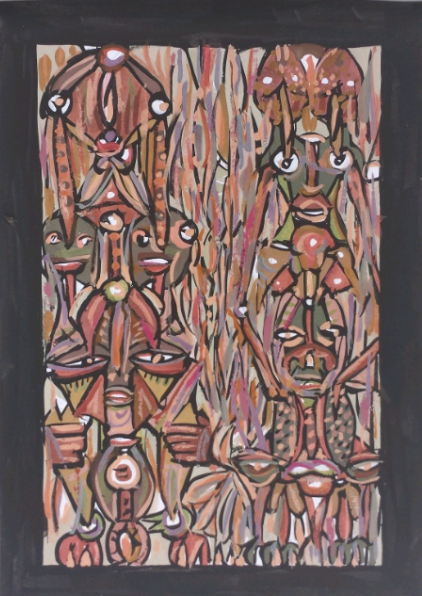 Here's, depicting figures that inhabits the blue of fire flame,and its translation of force mettle in man and man's character as spiritually contained.This is an energy derived from fiery force.A force propelled by heat and wind.An entity under these category acts more actively with the wind around it.