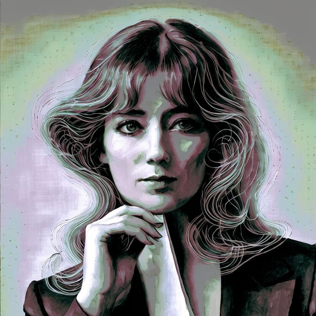 A black and white portrait