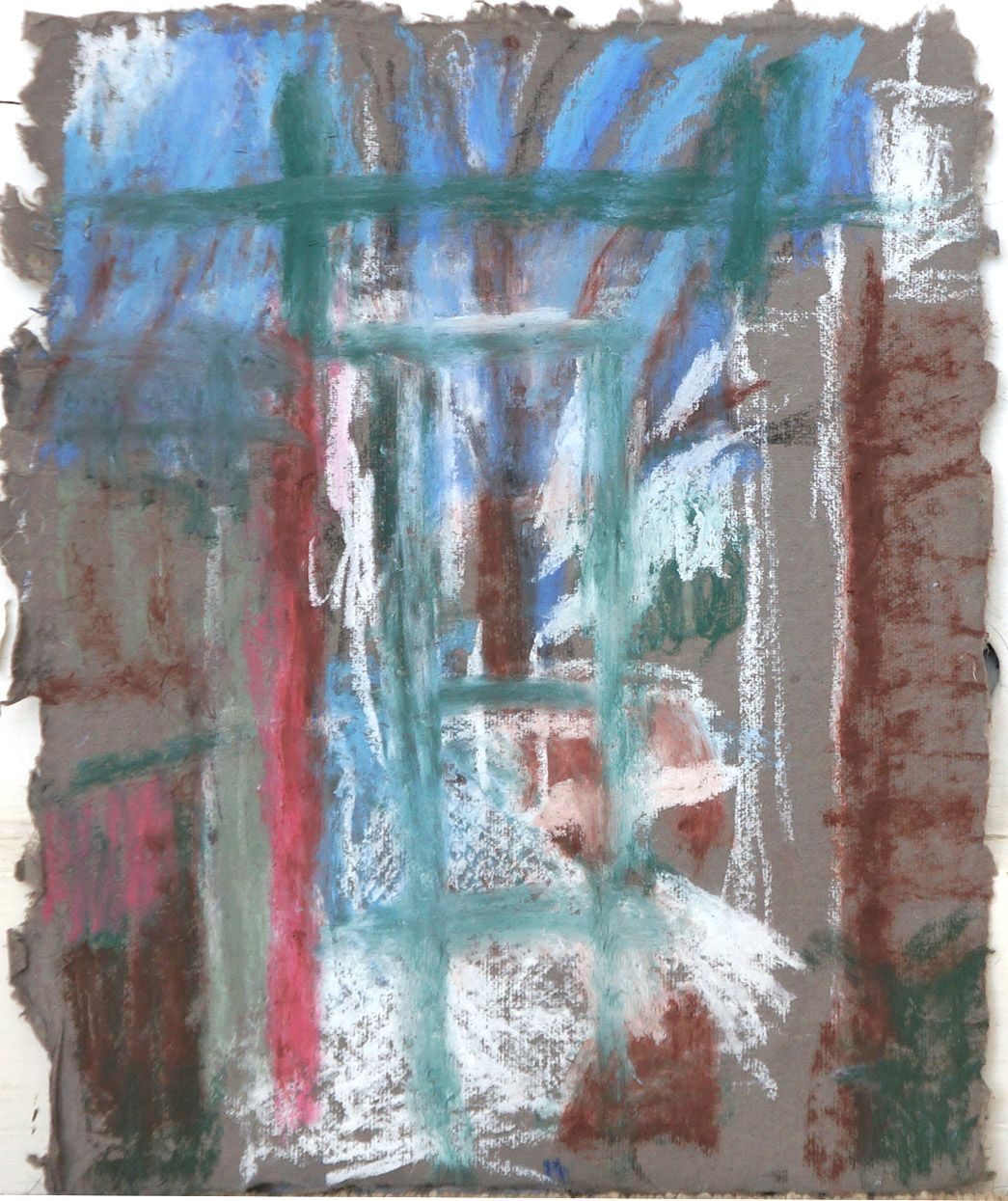 Observation pasd, pastel on paper 8 1/2 x 11 inches