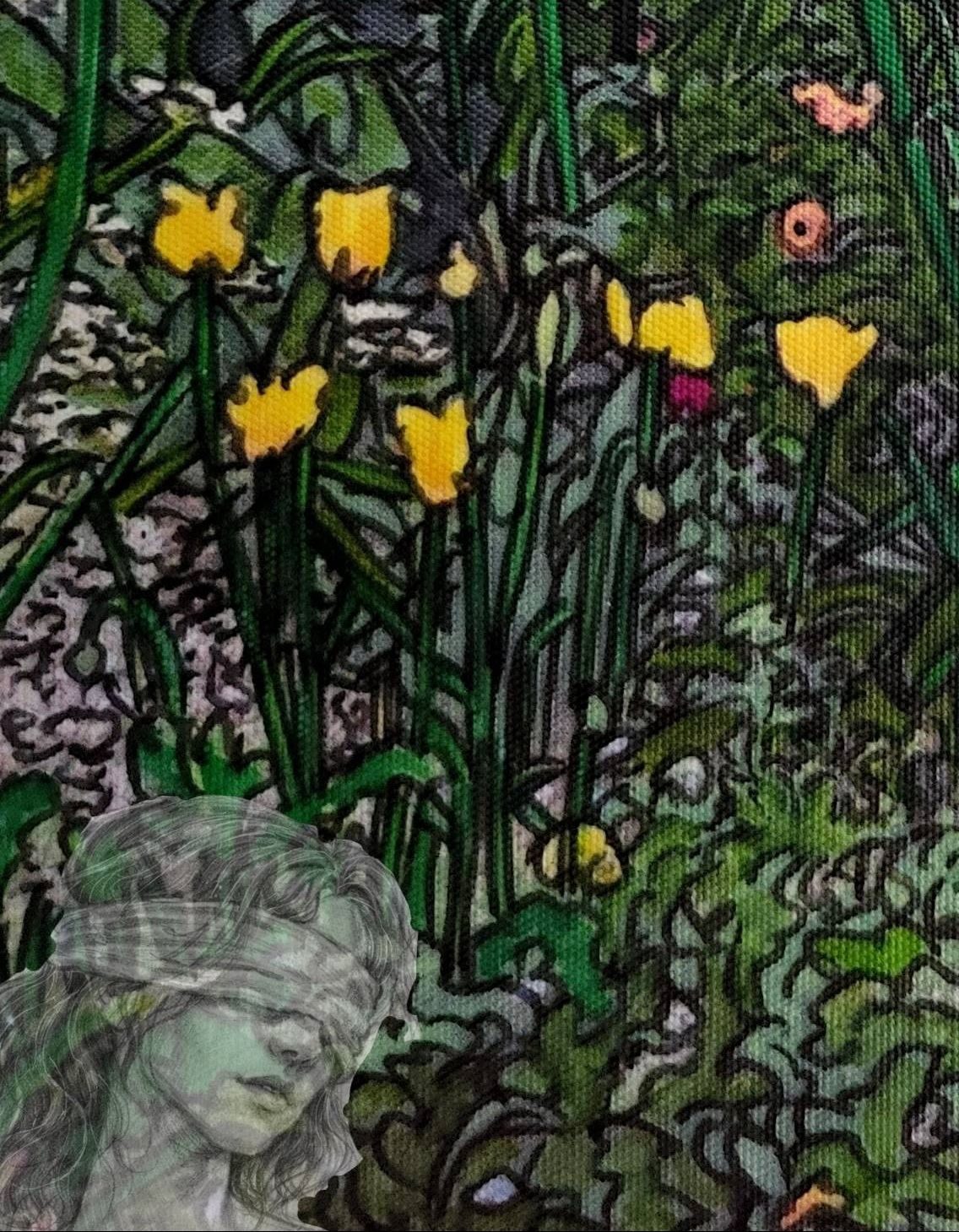 Aqueous Dispersion on Canvas, 15x30cm