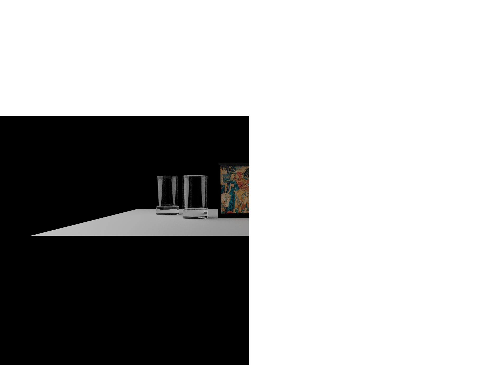 incomplete render of still life scene