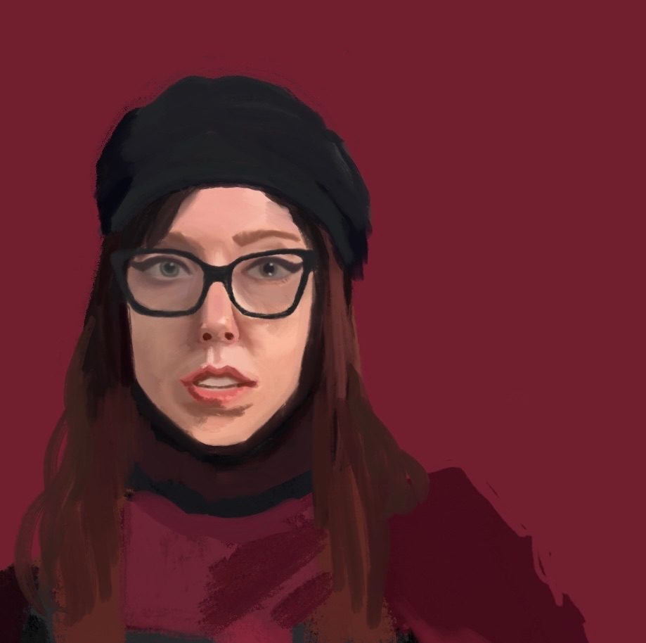A digital painting of my beautiful friend’s face