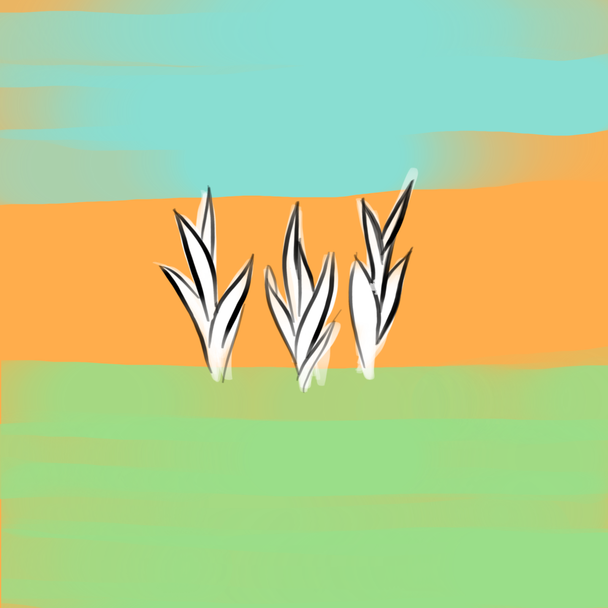 Digital drawing inspired by spring