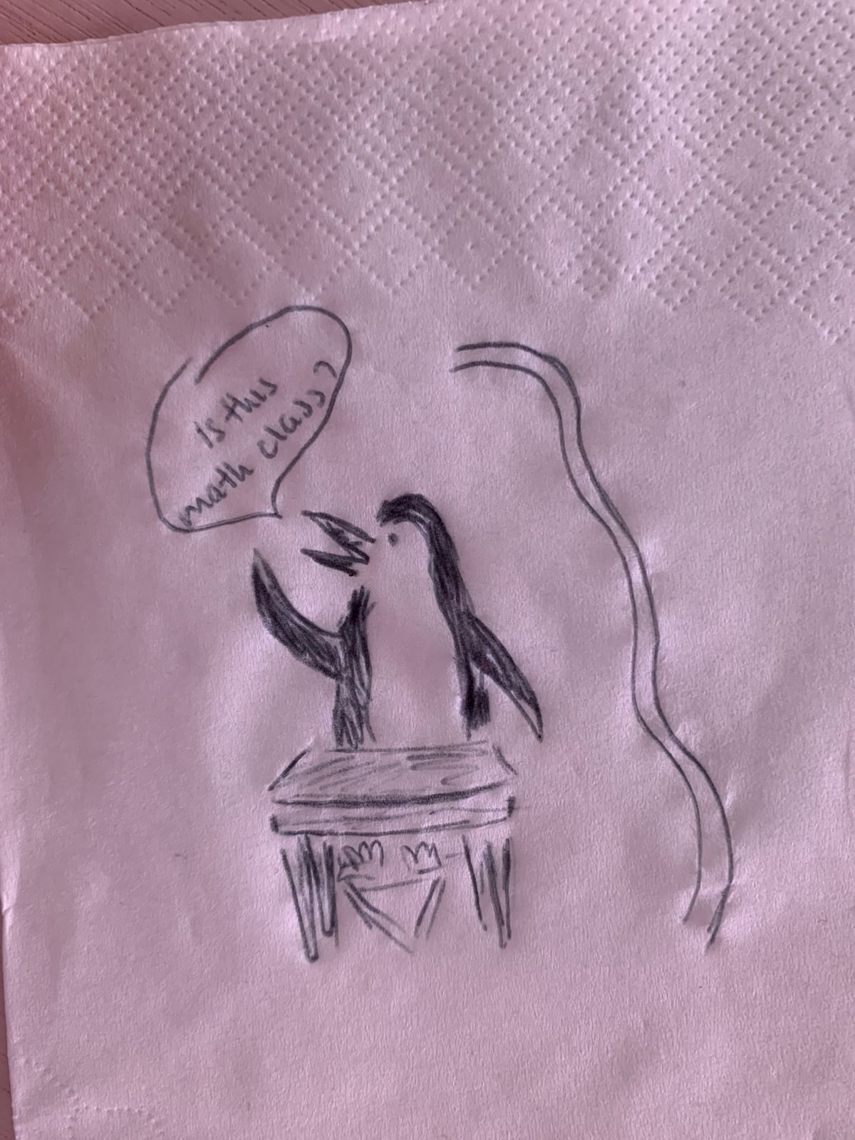 I didn't have time today to invest in my art, This is true most days, But during downtime at work I chose to draw a silly penguin. I would love to practice character design and cartoon drawing more. Perhaps this will remind me to do that.