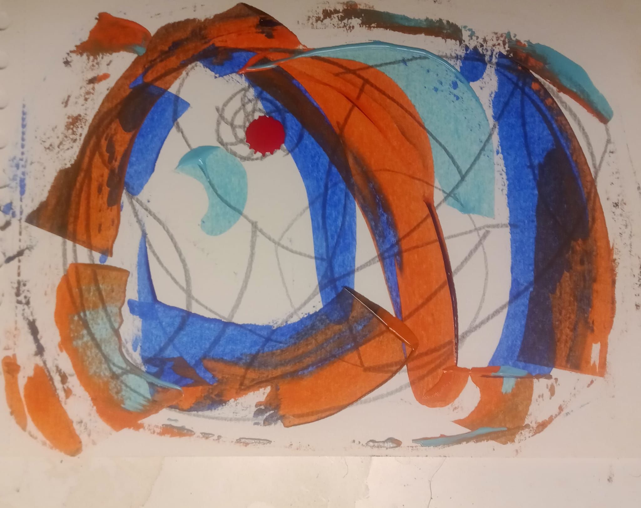 Gouache and ink on paper