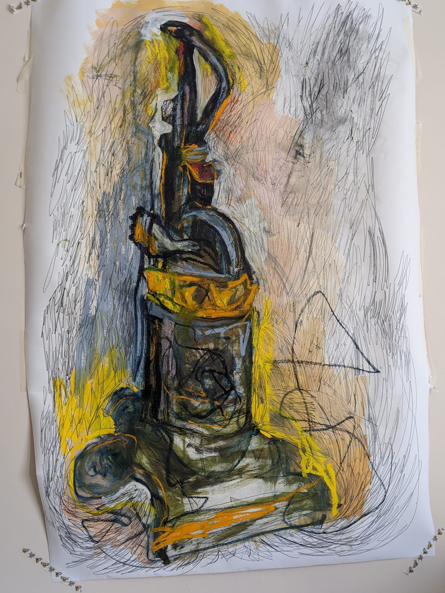 A drawing of a hoover