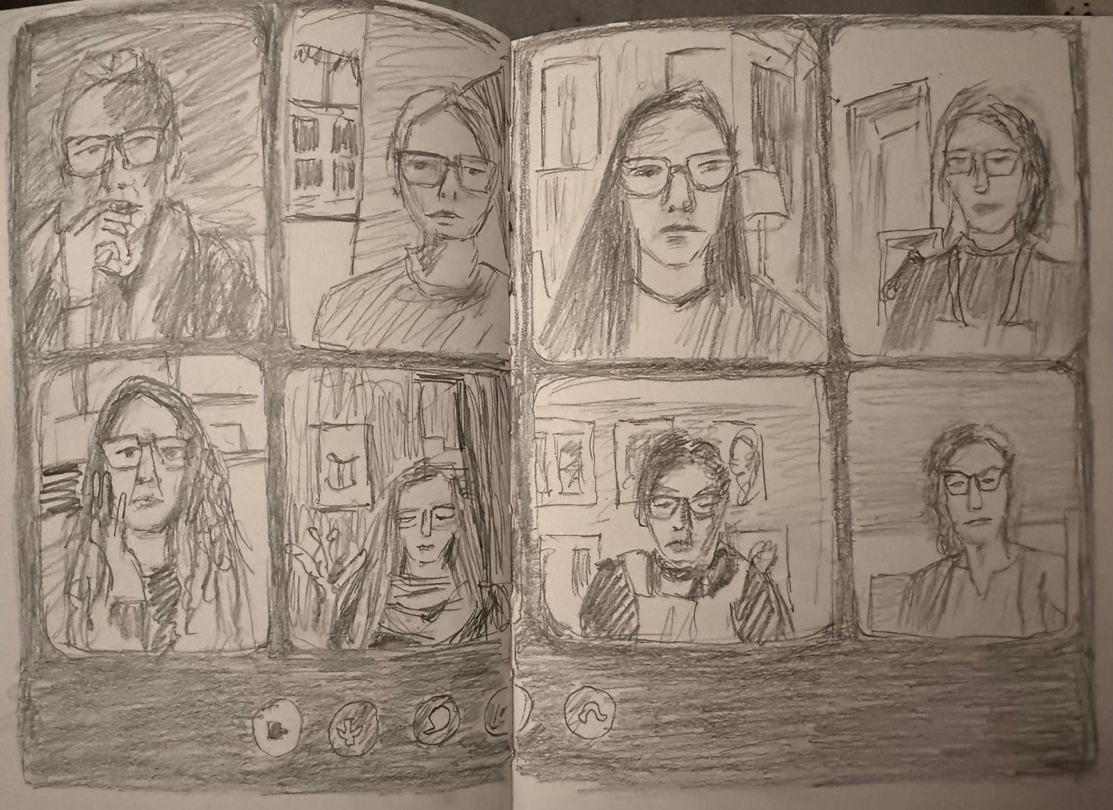 Pencil drawing in my sketchbook