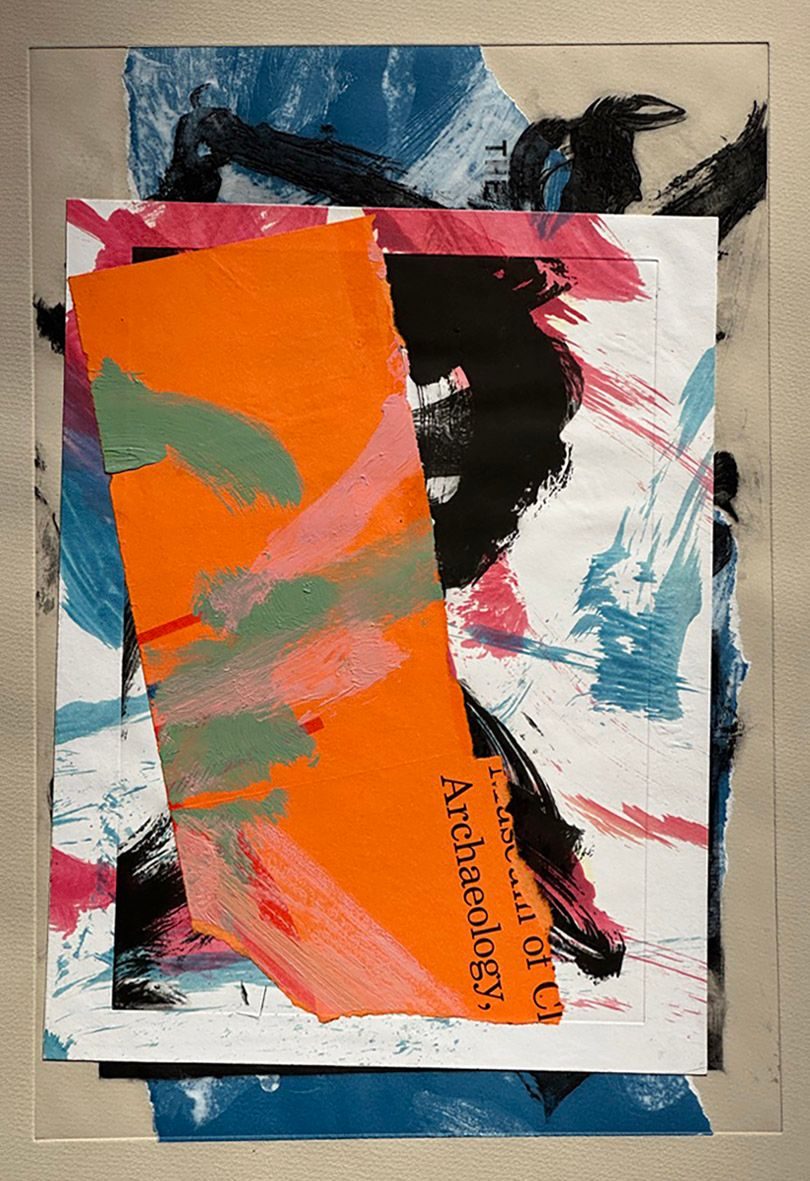 A collage made of prints and paintings of mine