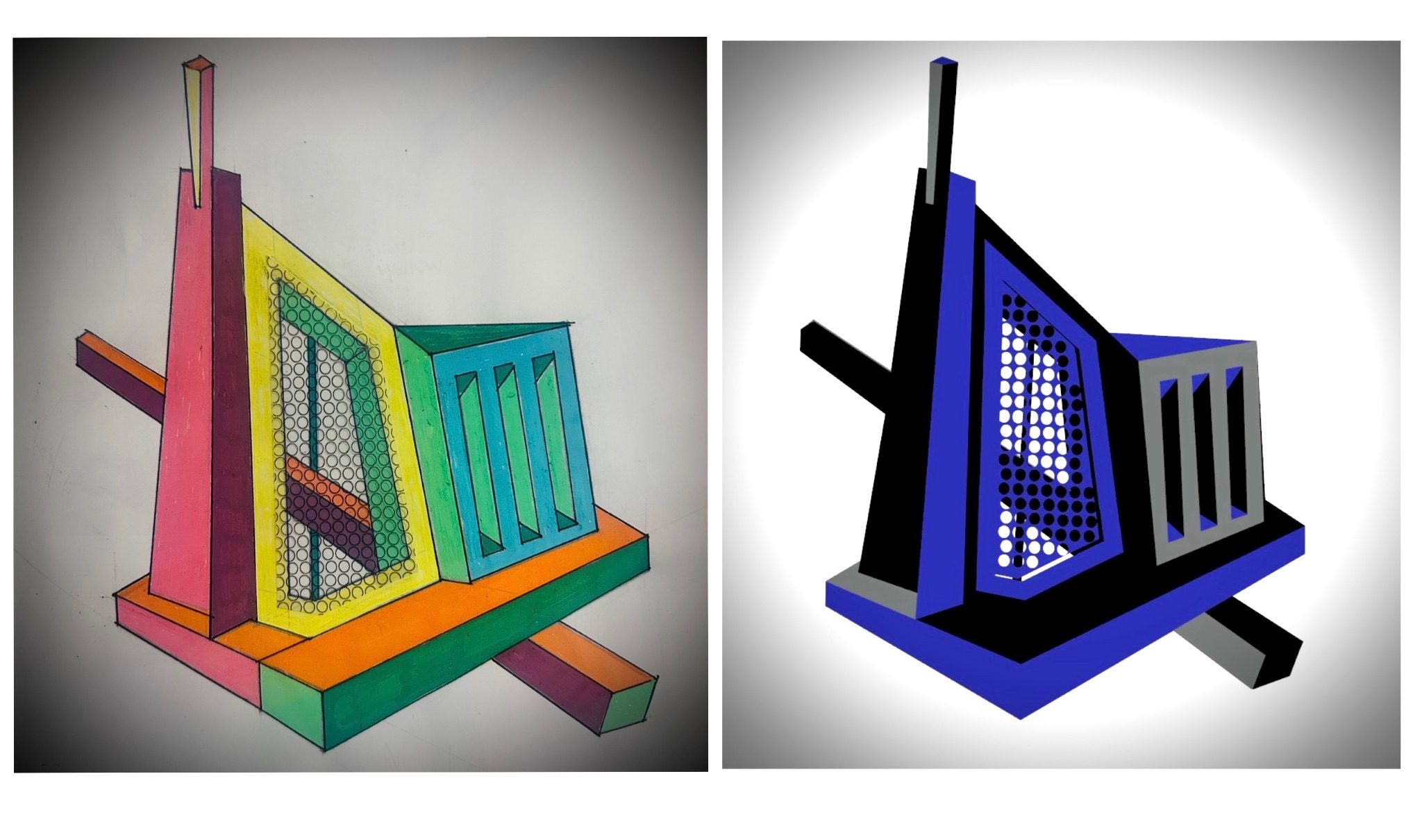 Painting into digital vector