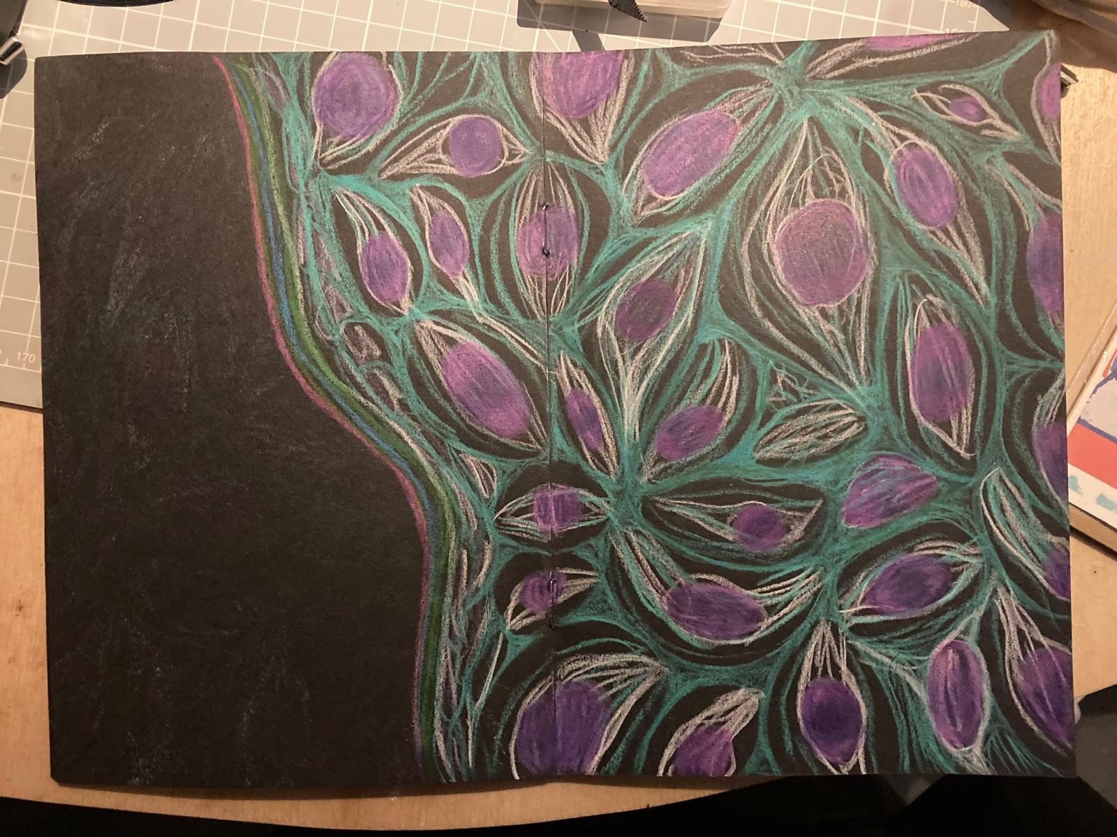 Pencils sketch of plant cells