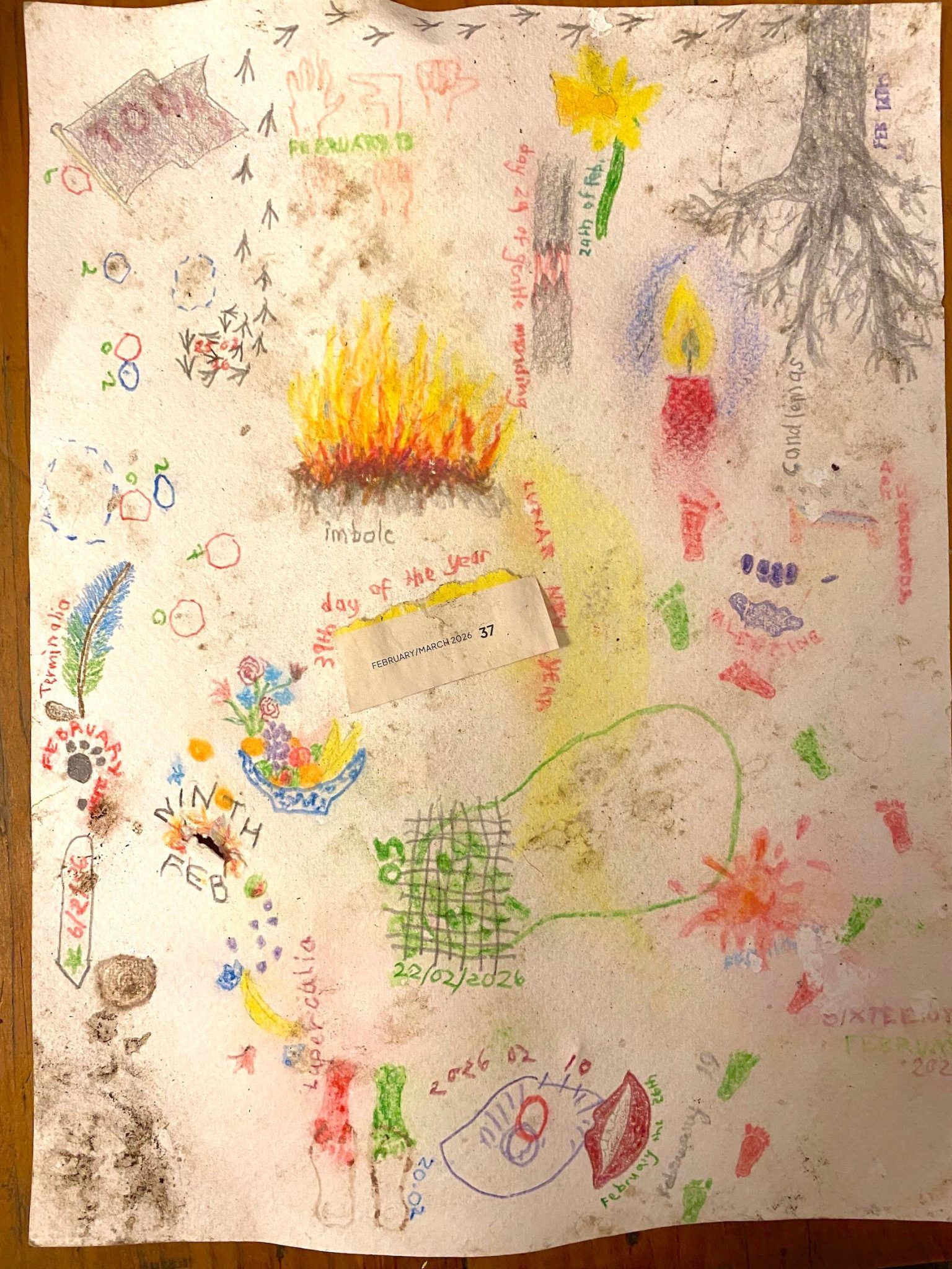 The same drawing as yesterday. At the bottom, overlapping the 