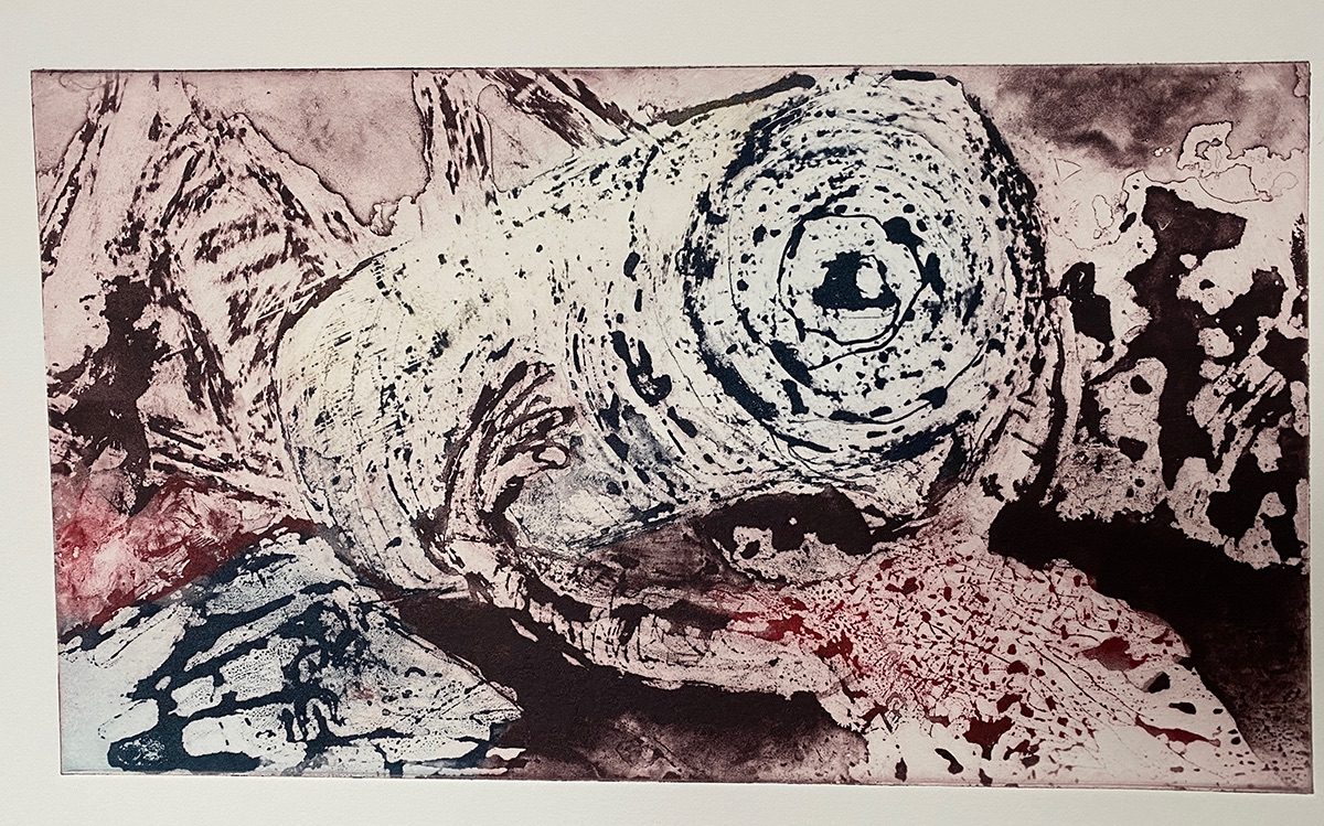 photopolymer print from yesterday's drawing