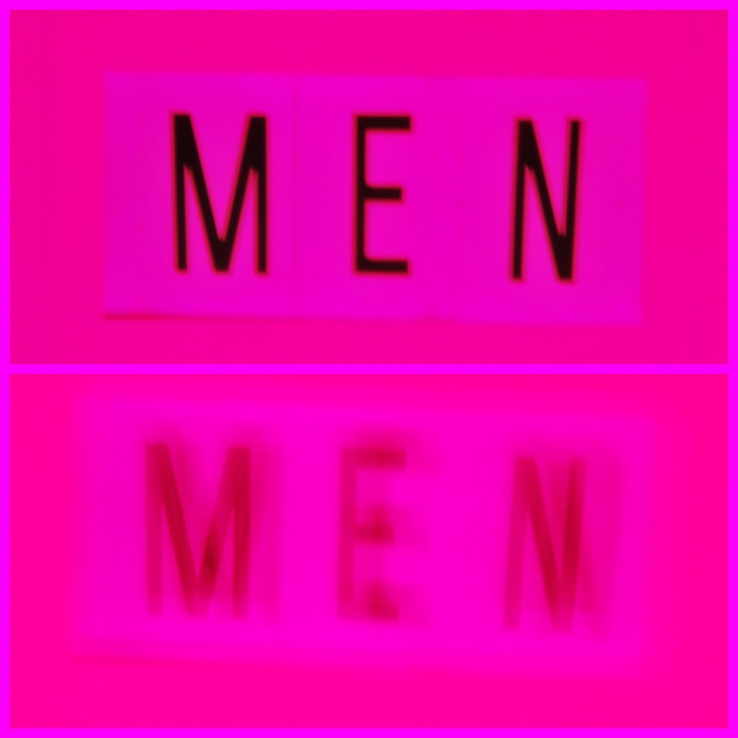 Plastic letters forming the word 