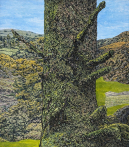 Aqueous Dispersion on Canvas, detailed of larger piece 2meters x 50cm