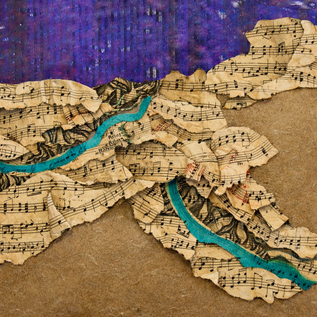 Watercolour & Pen on paper, Aqueous Dispersion on MDF board, 35x35cm