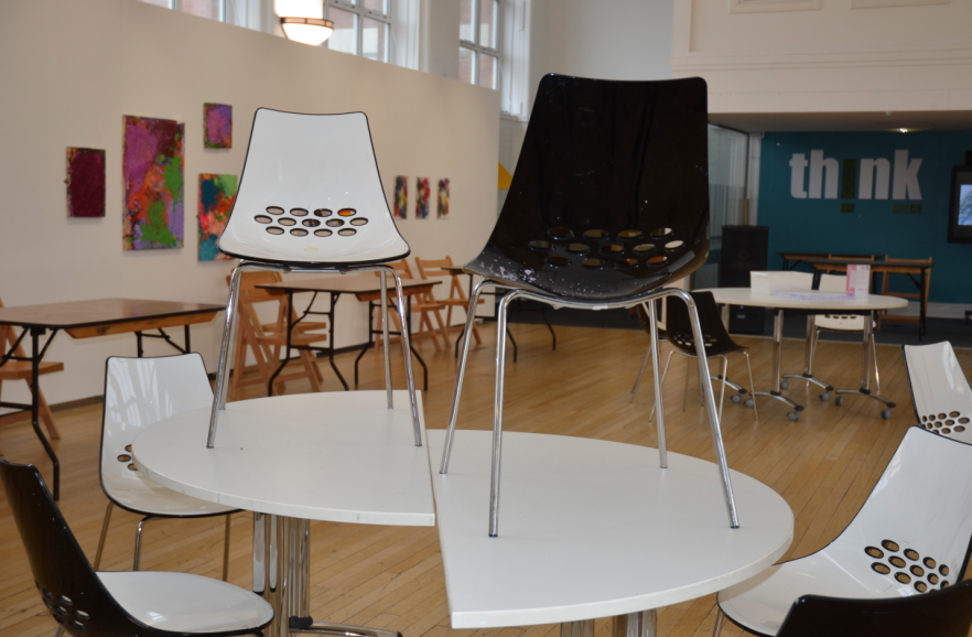 photograph of college gallery