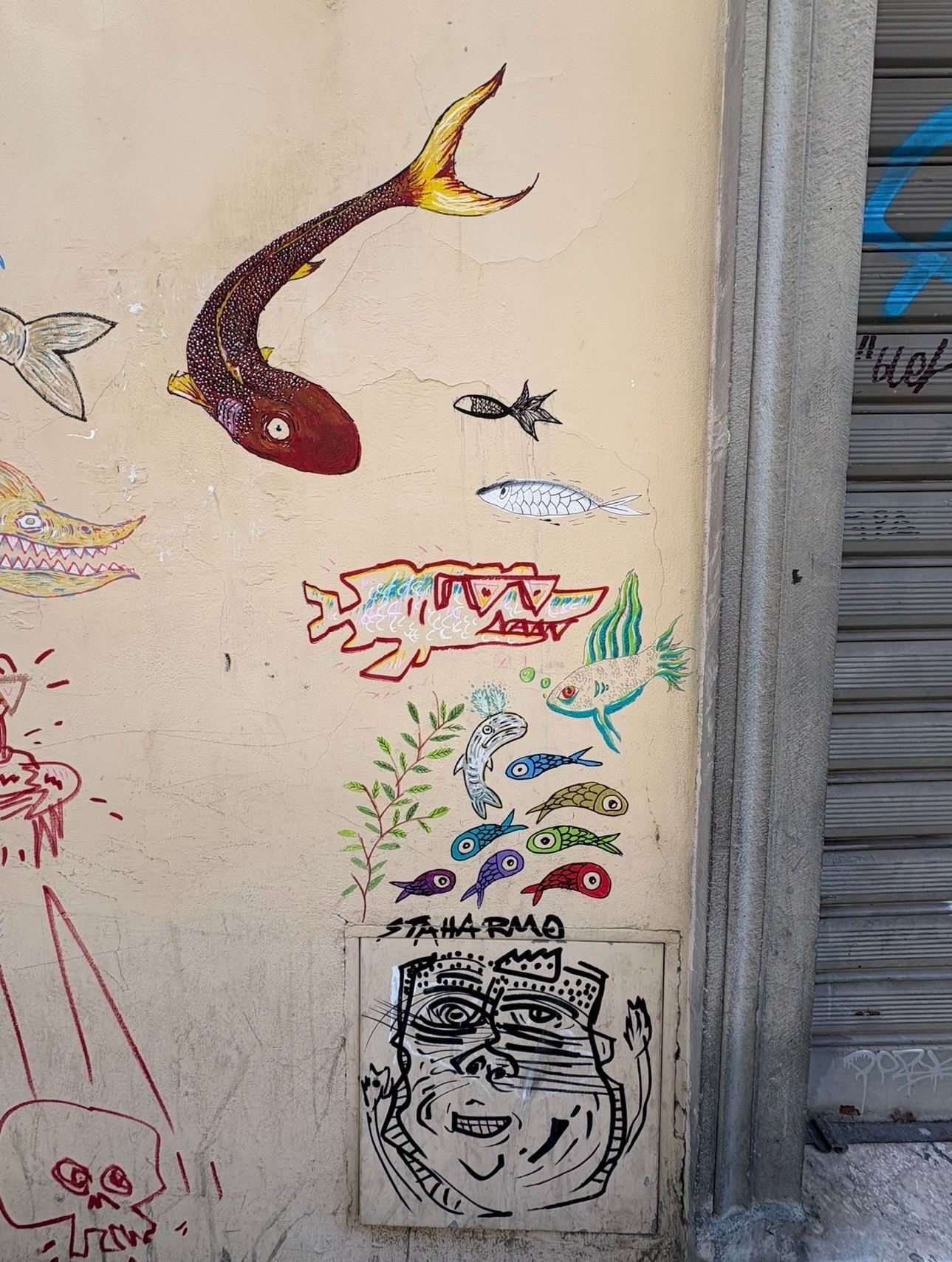 Image of found graffiti on a wall in centro storico Firenze, Italia, October 2025.