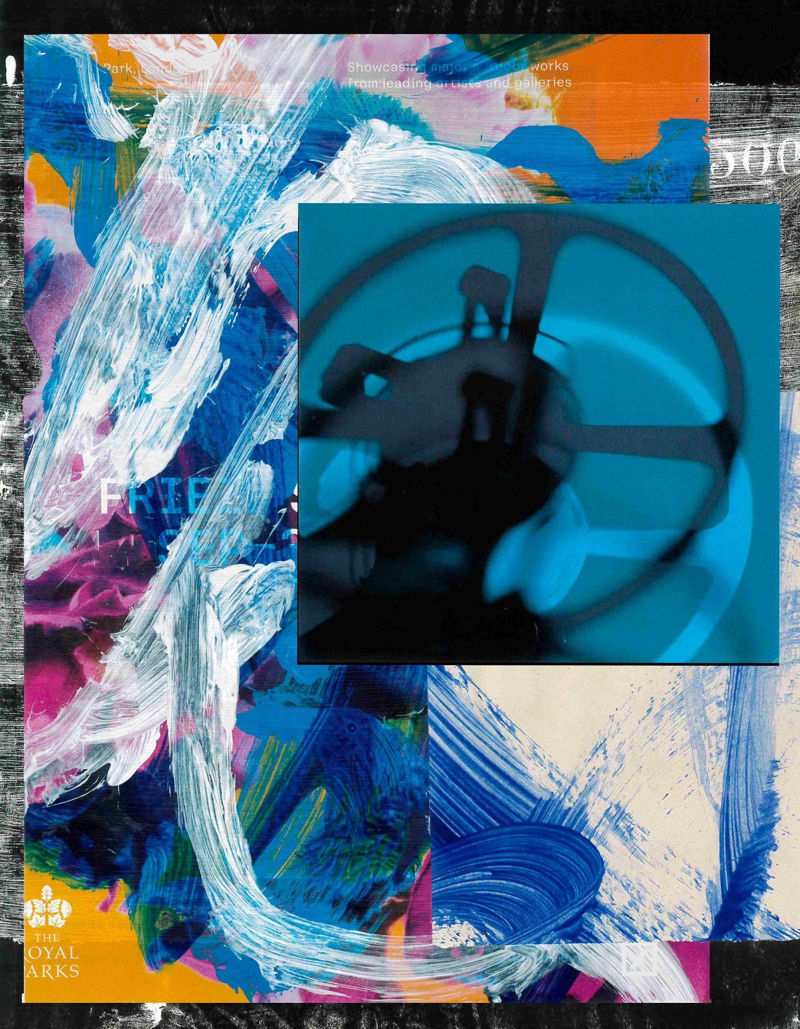 a layered collage made on photoshop