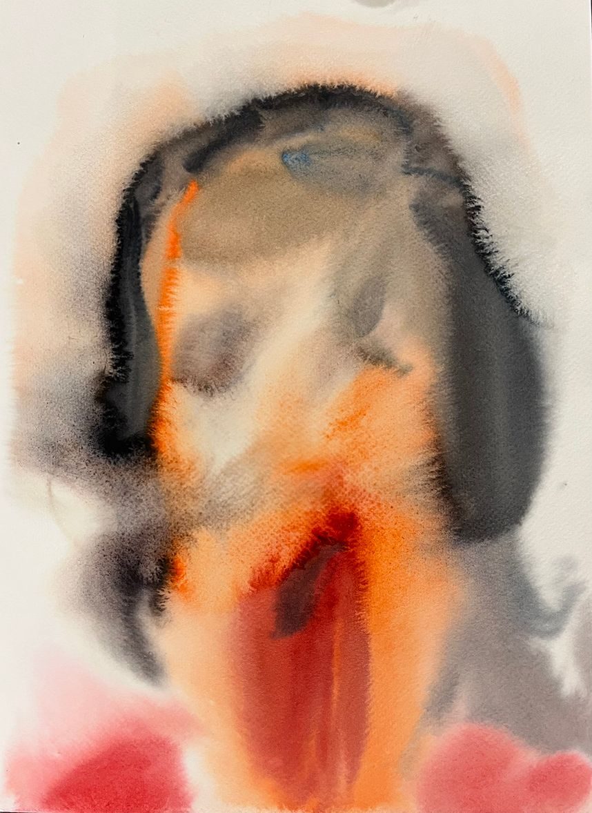 blurry aquarell portrait