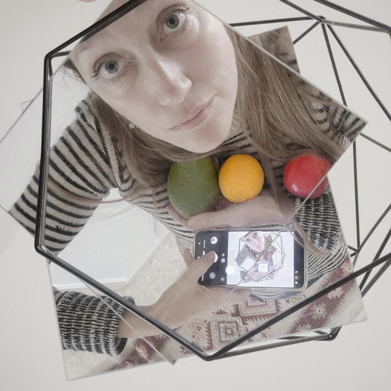 self-portrait in the mirror