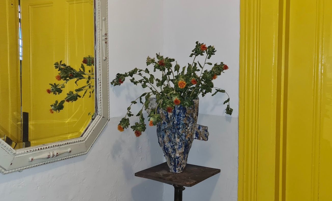 photograph of my ceramic vase at home