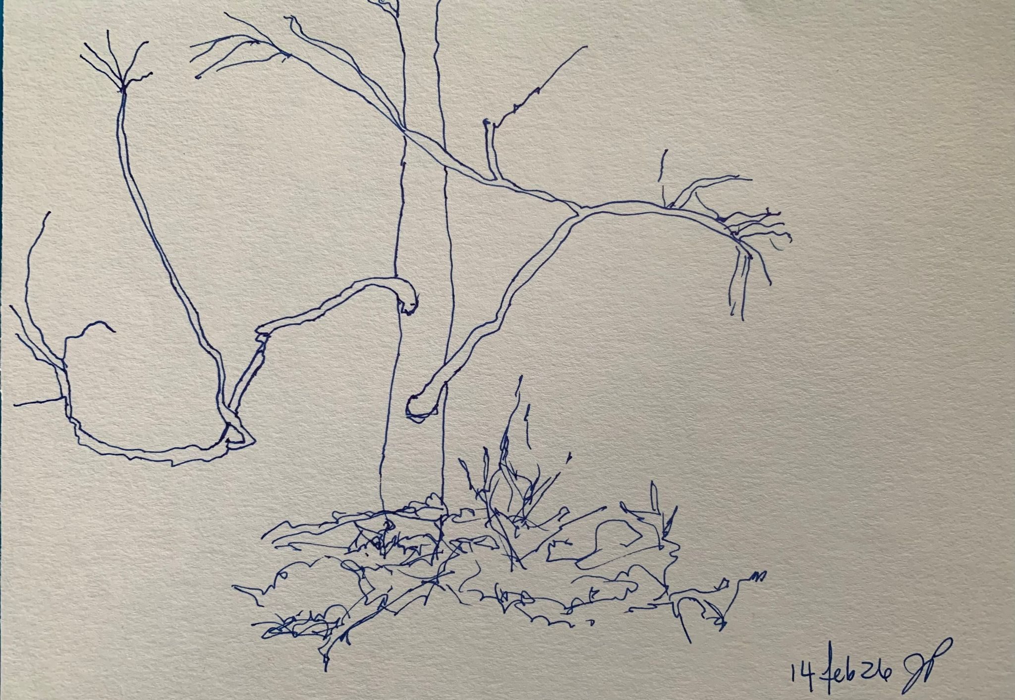 A5 landscape, ink on paper