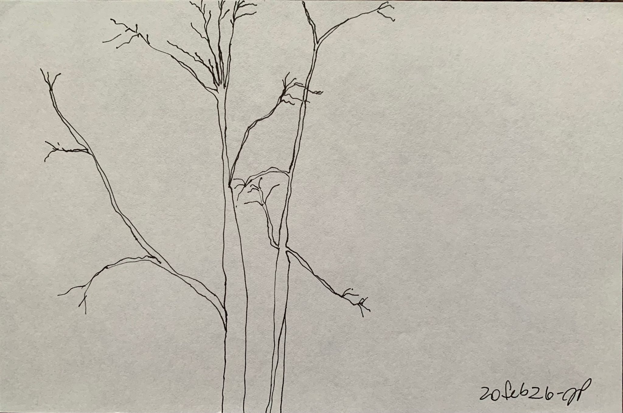 A5 landscape, ink on paper