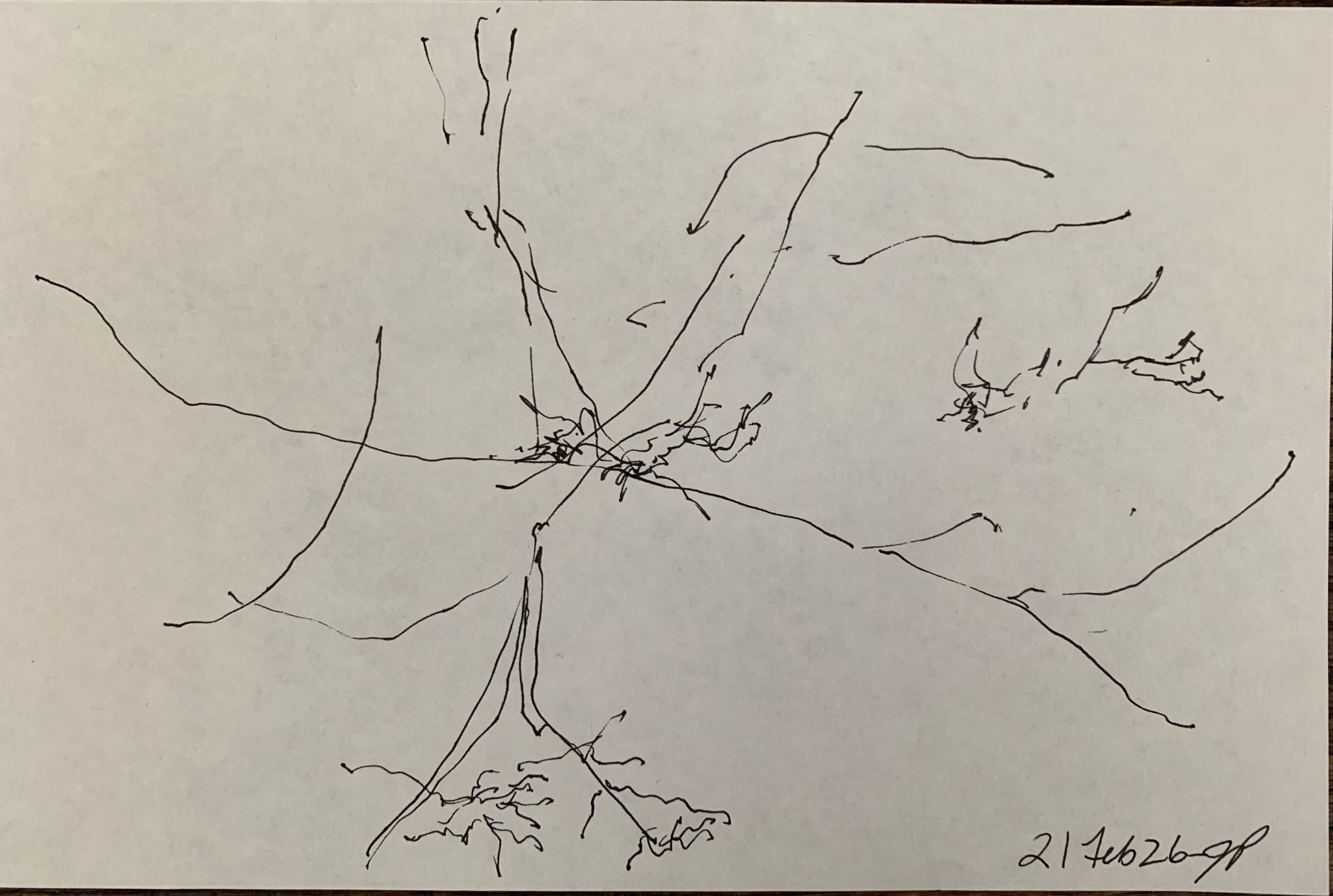 A5 landscape, ink on paper