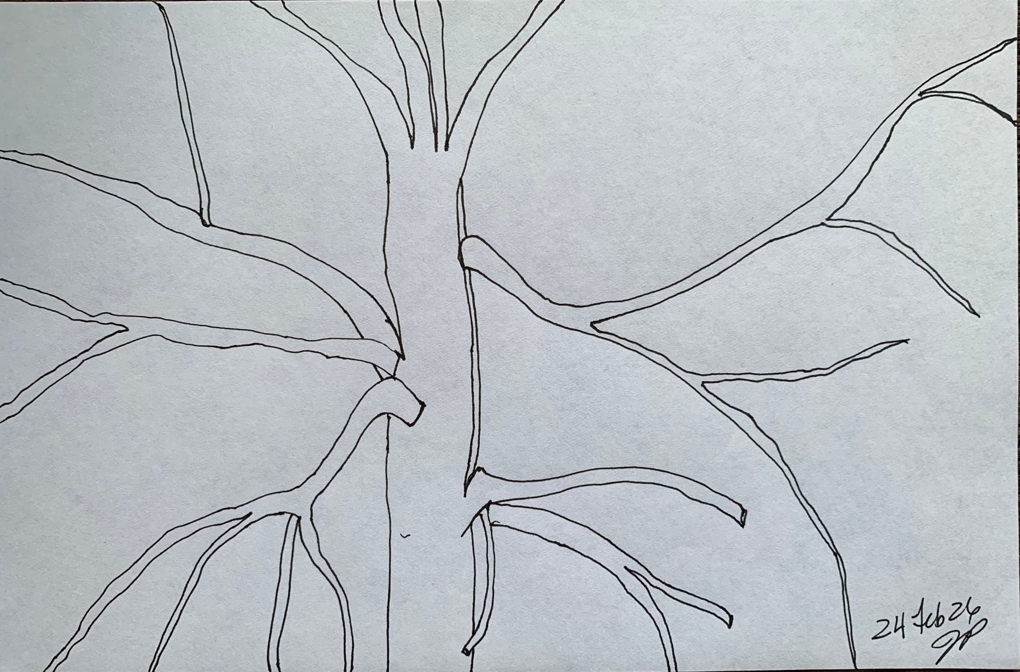 A5 landscape, ink on paper