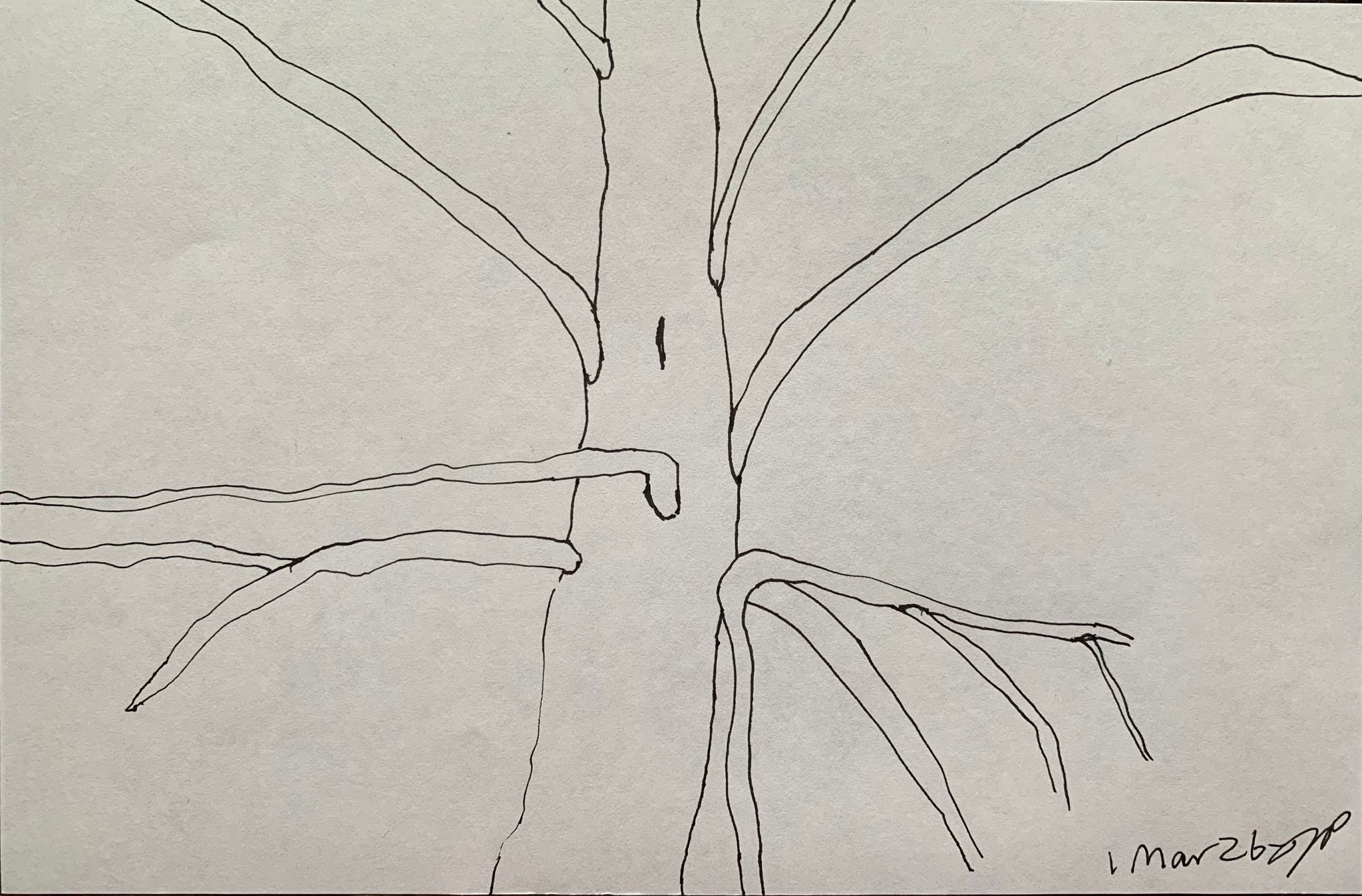 A5 landscape, ink on paper