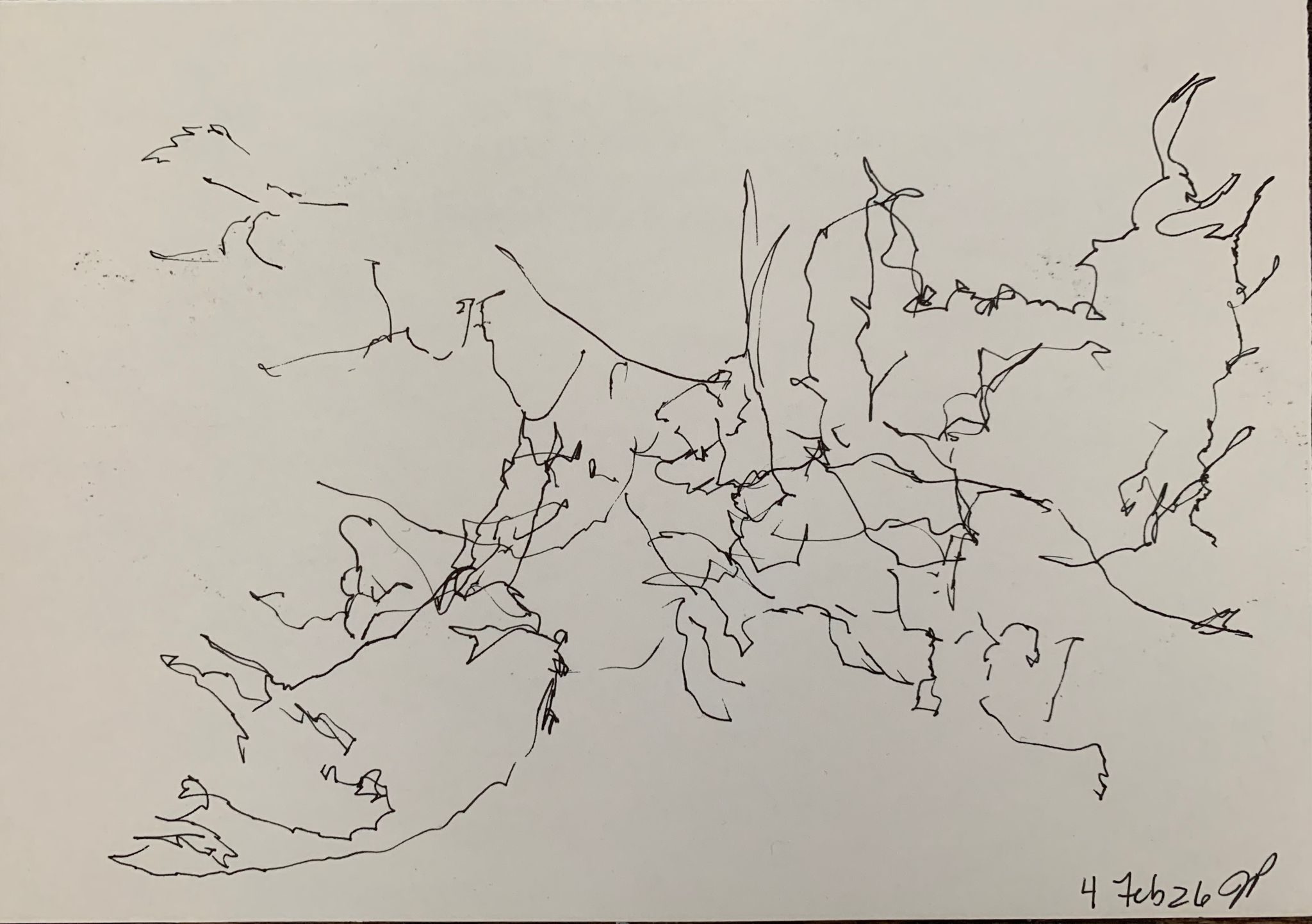 A5 landscape, ink on paper