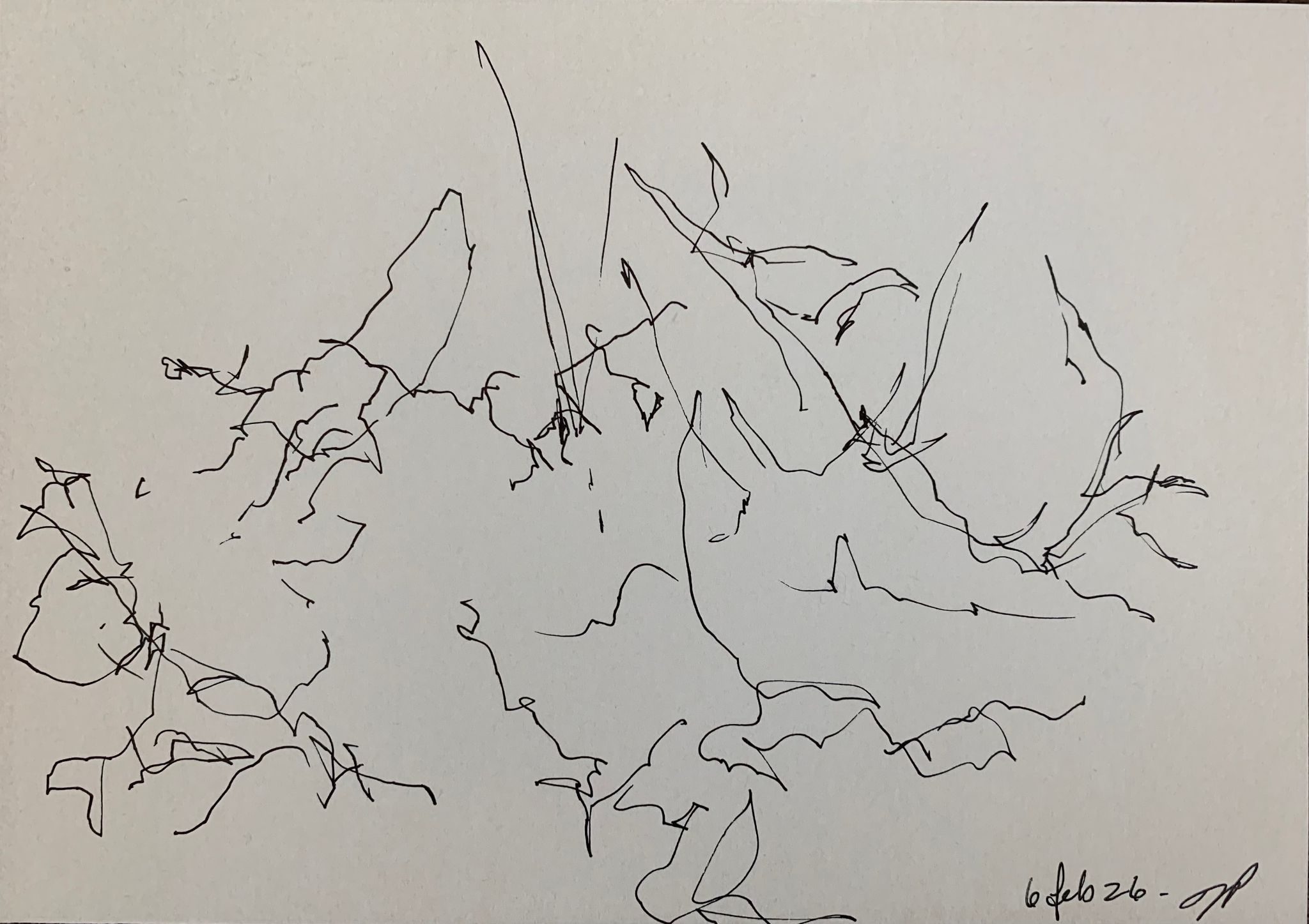 A5 landscape, ink on paper