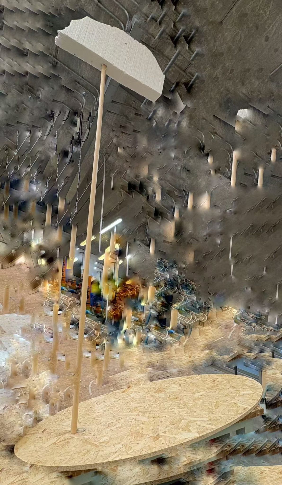 This was an unexpected outcome while I was creating another sculpture. It not only reflects my thought process toward the intended finished piece but also represents a state where, had I completed that work, this one would have vanished entirely.