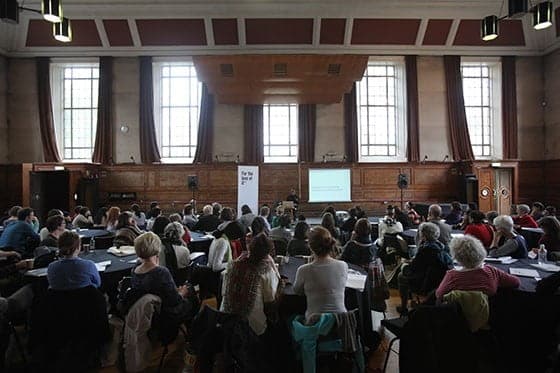 A crowd at a conference