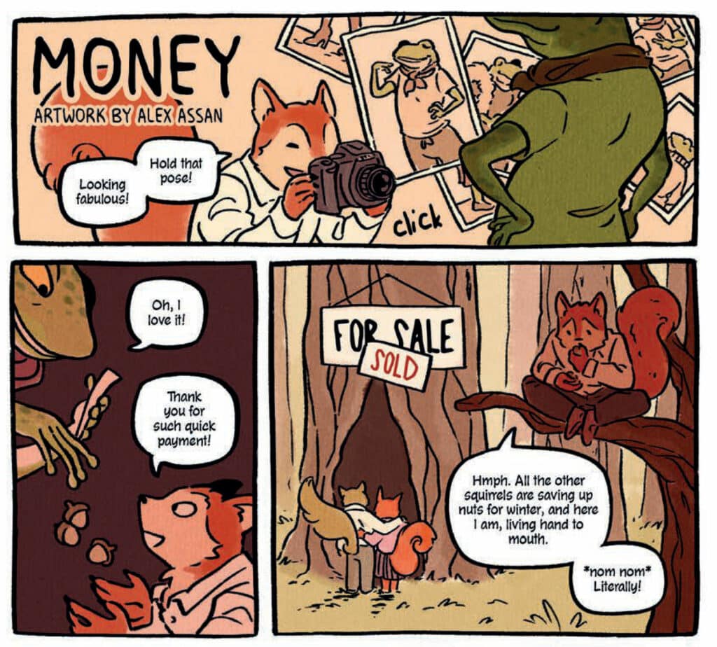 Money, with art by Alex Assan