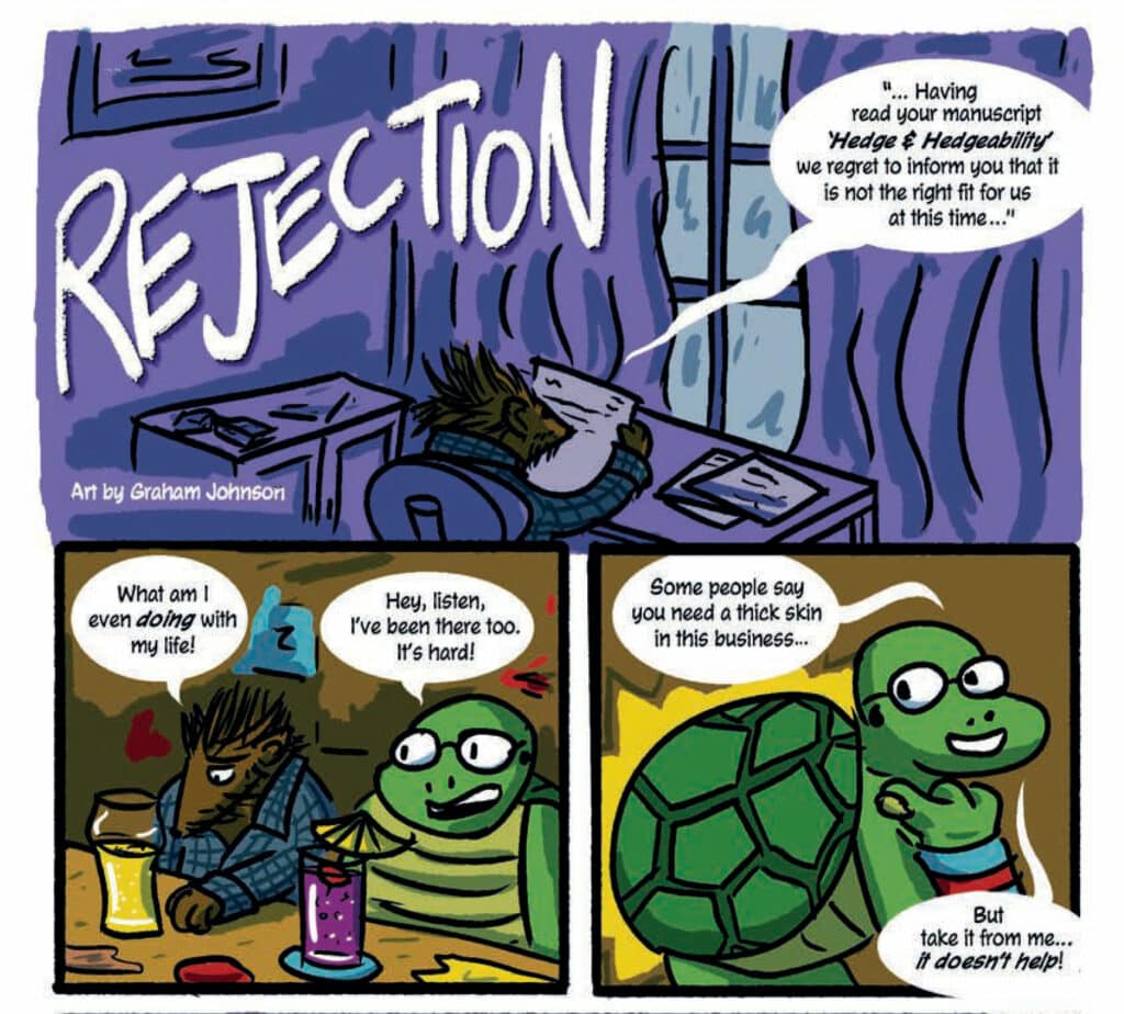 Rejection, with art by Graham Johnson