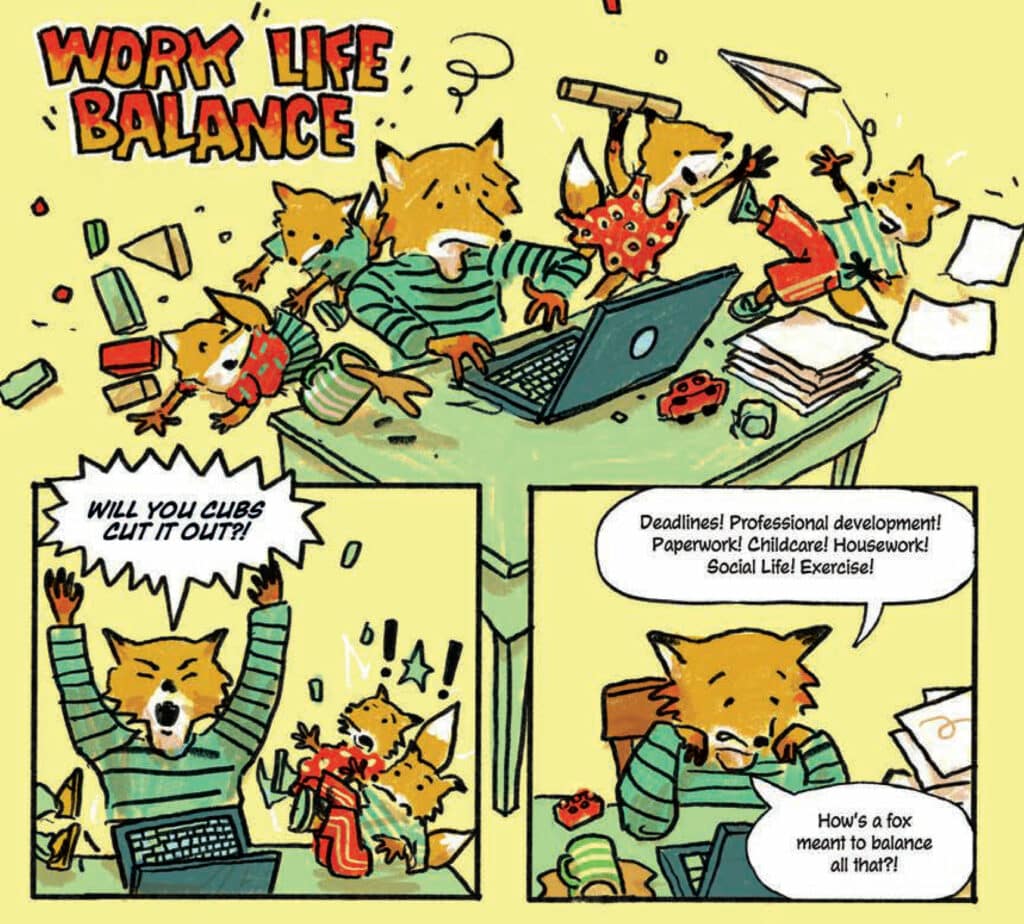 Work Life Balance, with art by Joe Decie
