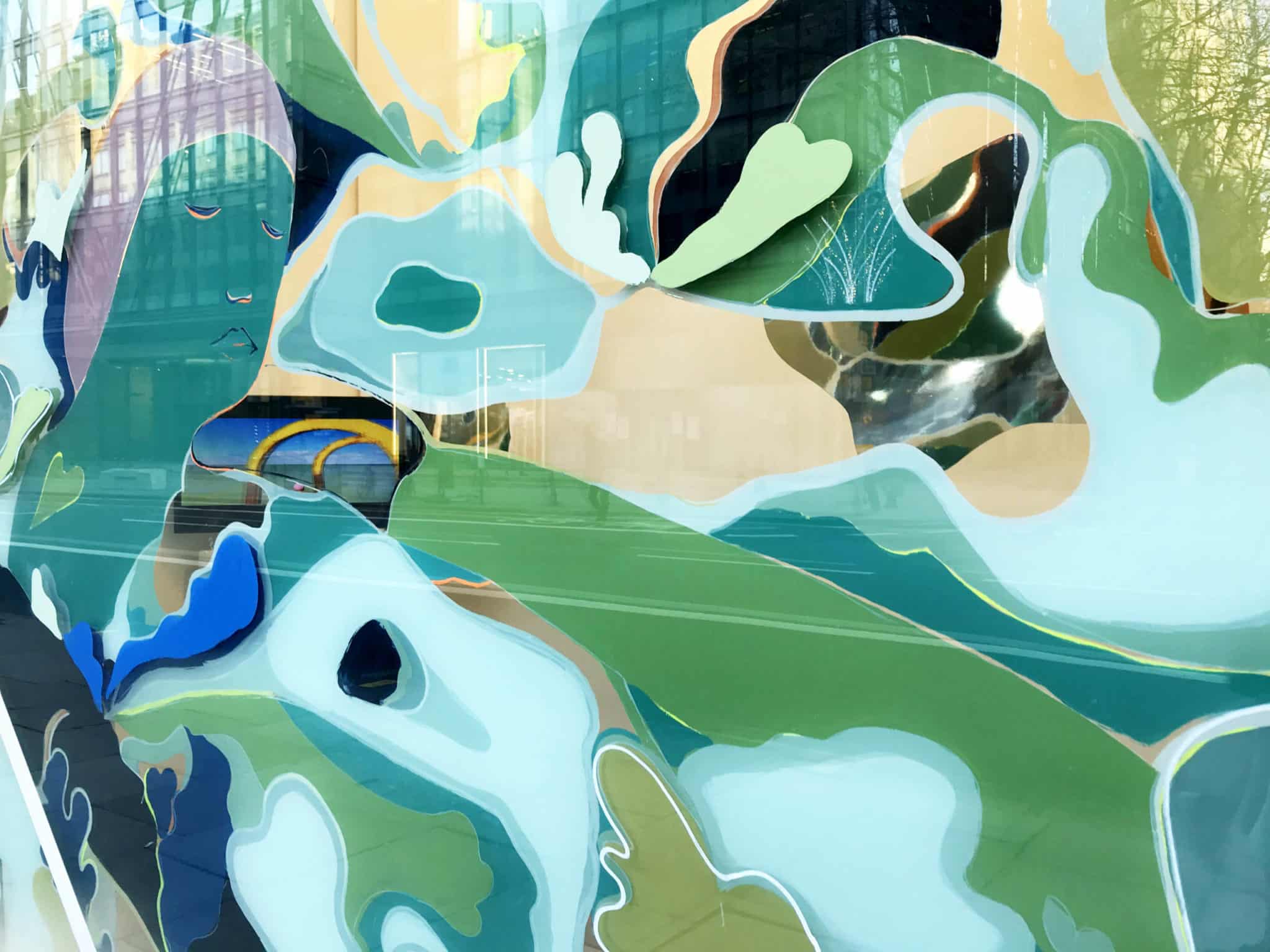 Close up image of Resolutions window commission.